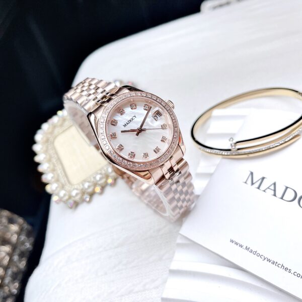 Đồng hồ Madocy M81697 nữ chính hãng Demi mặt hồng 31mm