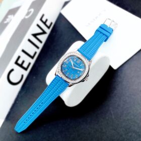 Đồng hồ nữ Madocy chính hãng M81698 Silver Blue đính đá 31mm