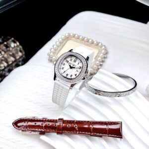 Đồng hồ nữ Madocy chính hãng M81698 Silver White đính đá 31mm